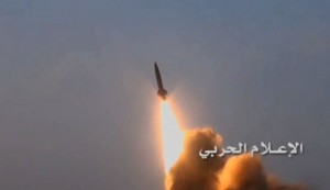 صاروخ توشكا استخدمته القوات اليمنية في ضرب معسكر قوات العدوان في مأرب