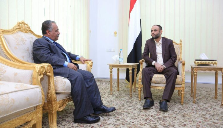 الرئيس المشاط يلتقي رئيس مجلس النواب