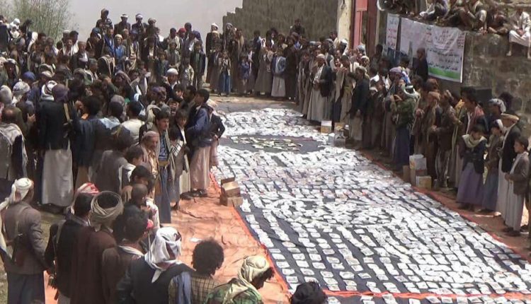 قافلة غذائية ومالية من أبناء الحيمة الداخلية دعما للمجاهدين (صور)